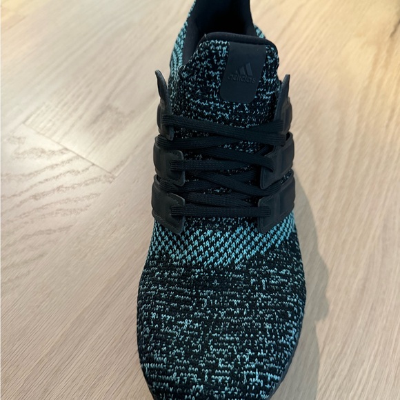 Adidas UltraBoost Men’s 11.5 Black Teal Running Shoes - Picture 6 of 13
